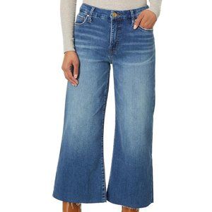 Meg High Rise Fab Ab Wide Leg Raw Hem (Milestone Wash)